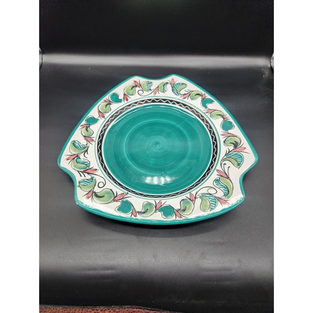 Elle Keramikk Norway Pottery Triangular Plate 10.5" Number 518